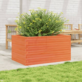 VidaXL Pflanzgefäß 90x60x46 cm massives Kiefernholz, braun gewaschen