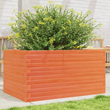VidaXL Pflanzgefäß 90x60x46 cm massives Kiefernholz, braun gewaschen