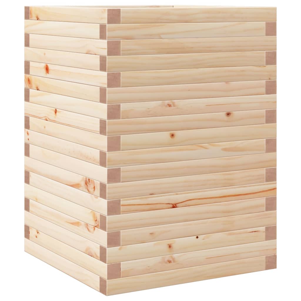 VidaXL Pflanzgefäß 50x50x68,5 cm aus massivem Kiefernholz