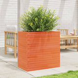 VidaXL Pflanzgefäß 70 x 40 x 68,5 cm, massives Kiefernholz, braun gewaschen
