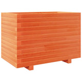 VidaXL Pflanzgefäß 70 x 40 x 49,5 cm, massives Kiefernholz, braun gewaschen
