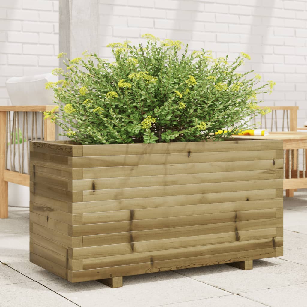 VidaXL Plantenbak 90x40x49,5 cm geïmpregneerd grenenhout