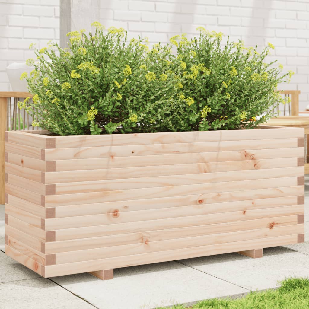 VidaXL Plantenbak 110x40x49,5 cm massief grenenhout