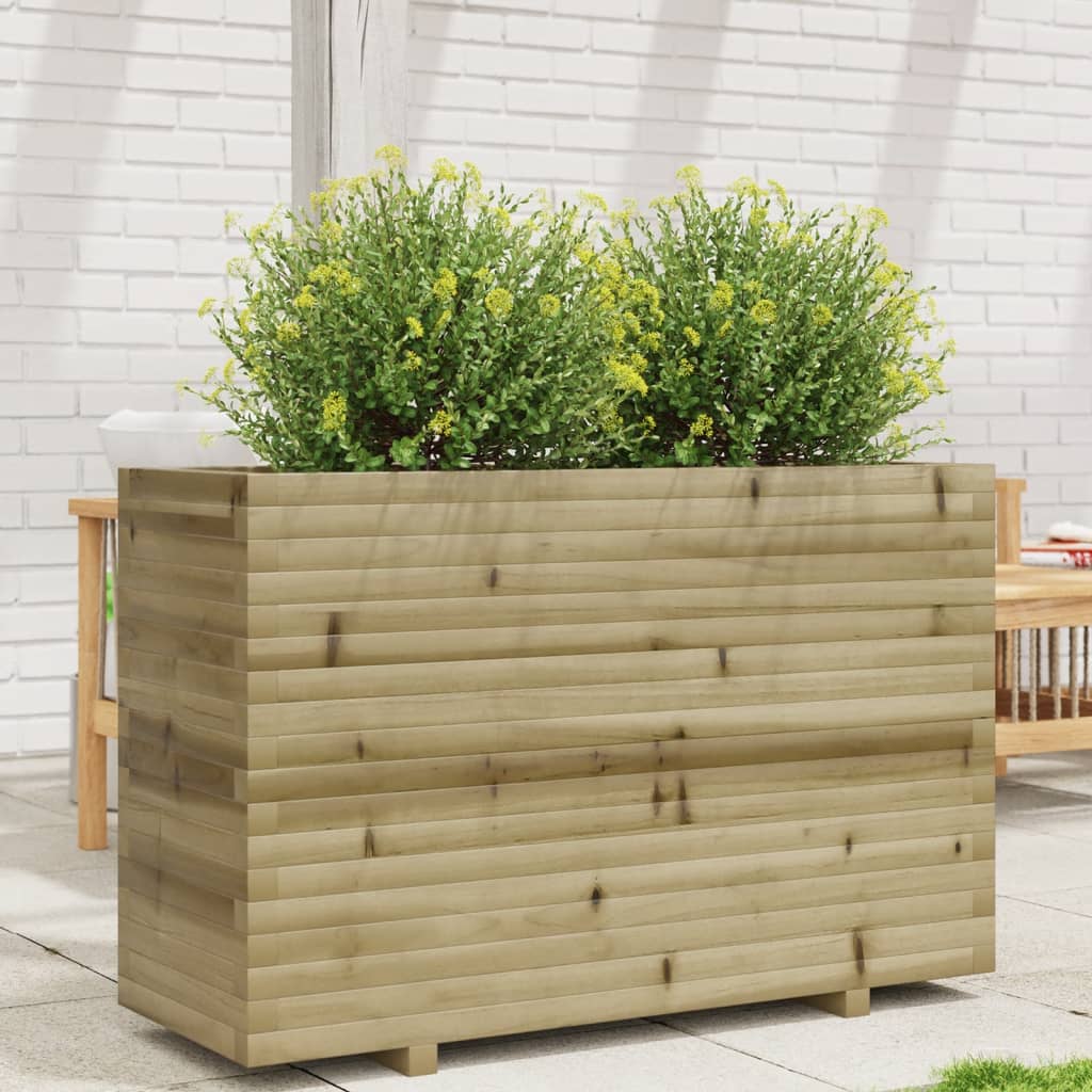 VidaXL Plantenbak 110x40x72,5 cm geïmpregneerd grenenhout