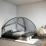 VidaXL Moskitonetz mit Türen Mongolia 220 Mesh 200x180x135 cm Schwarz