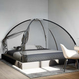 Vidaxx Moskitonetz mit Türen Mongolei 220 Mesh 200x200x135 cm schwarz
