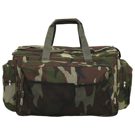 VidaXL Angeltasche wasserdicht Camouflage Oxford-Stoff grün