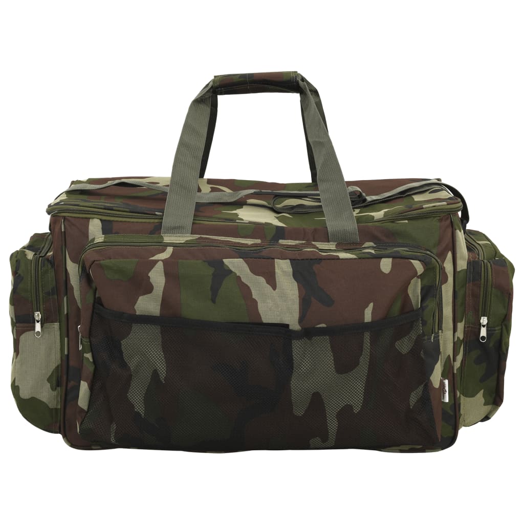 VidaXL Angeltasche wasserdicht Camouflage Oxford-Stoff grün
