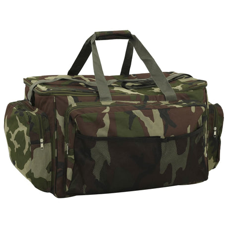 VidaXL Angeltasche wasserdicht Camouflage Oxford-Stoff grün