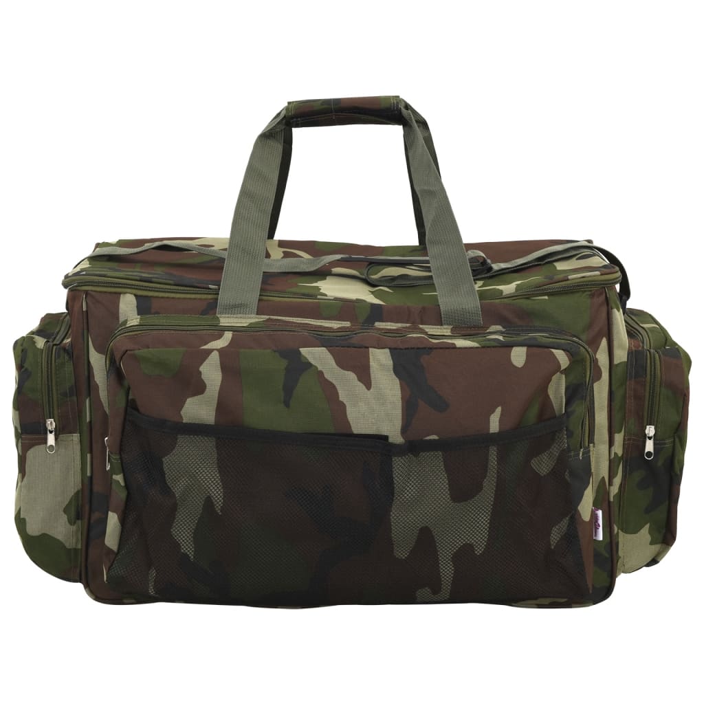 VidaXL Angeltasche wasserdicht Camouflage Oxford-Stoff grün