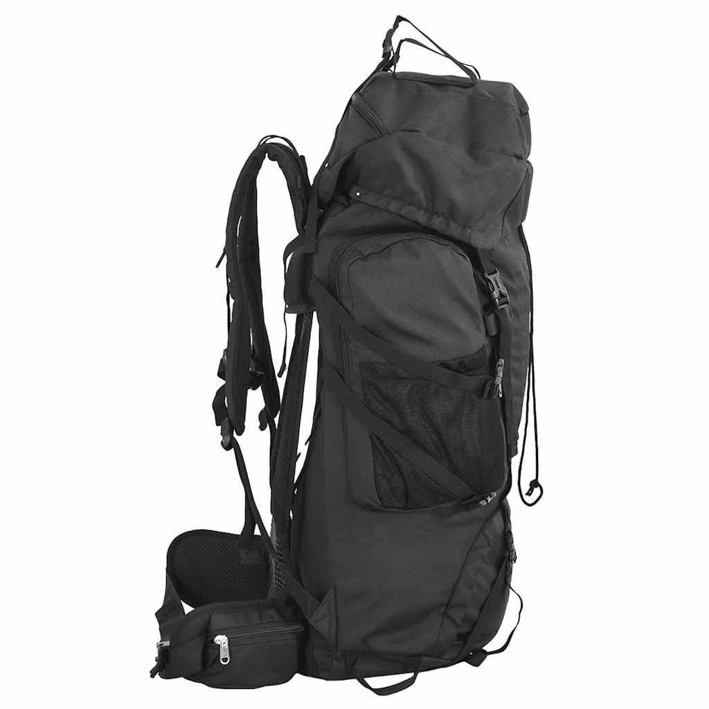 VidaXL Wanderrucksack 60 l Oxford-Stoff schwarz