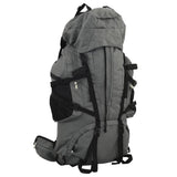 VidaXL Wanderrucksack 60 l Oxford-Stoff grau