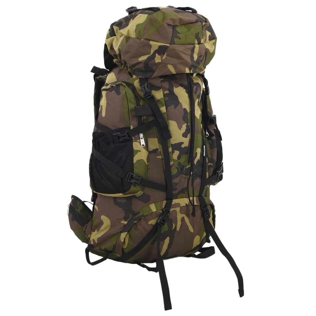 VidaXL Wanderrucksack 60 l Camouflage Oxford-Stoff grün