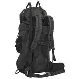 VidaXL Wanderrucksack 80 l Oxford-Stoff schwarz
