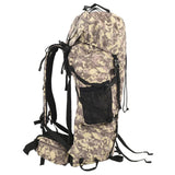 Vidaxl Wanderrucksack 80 l Tarnung Oxford-Stoff Kamelbraun