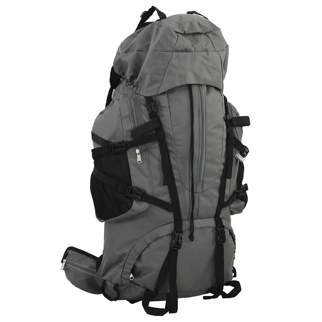 VidaXL Wanderrucksack 100 l Oxford-Stoff grau