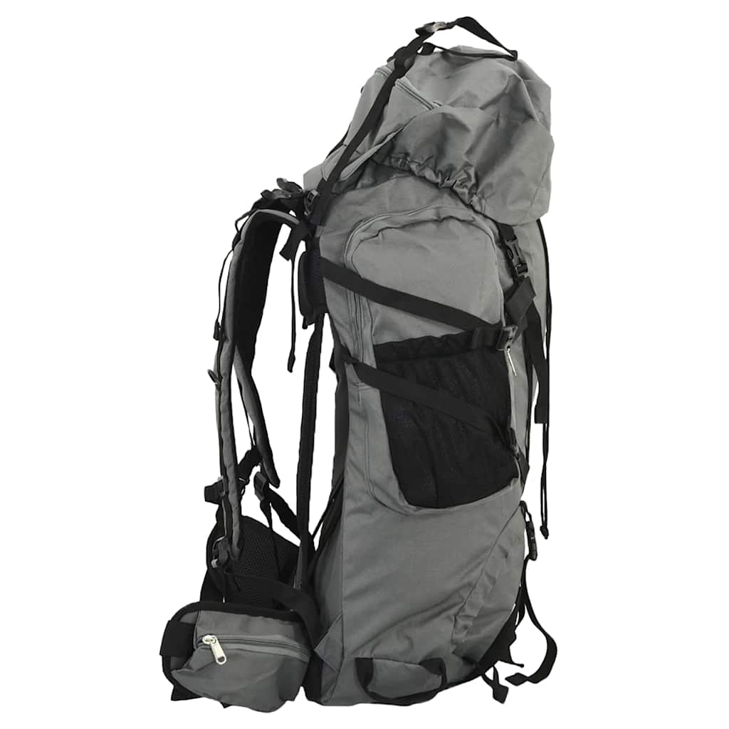 VidaXL Wanderrucksack 100 l Oxford-Stoff grau