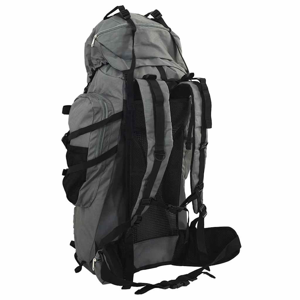 VidaXL Wanderrucksack 100 l Oxford-Stoff grau