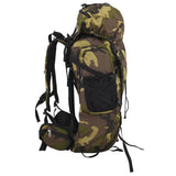 VidaXL Wanderrucksack 100 l Camouflage Oxford-Stoff grün