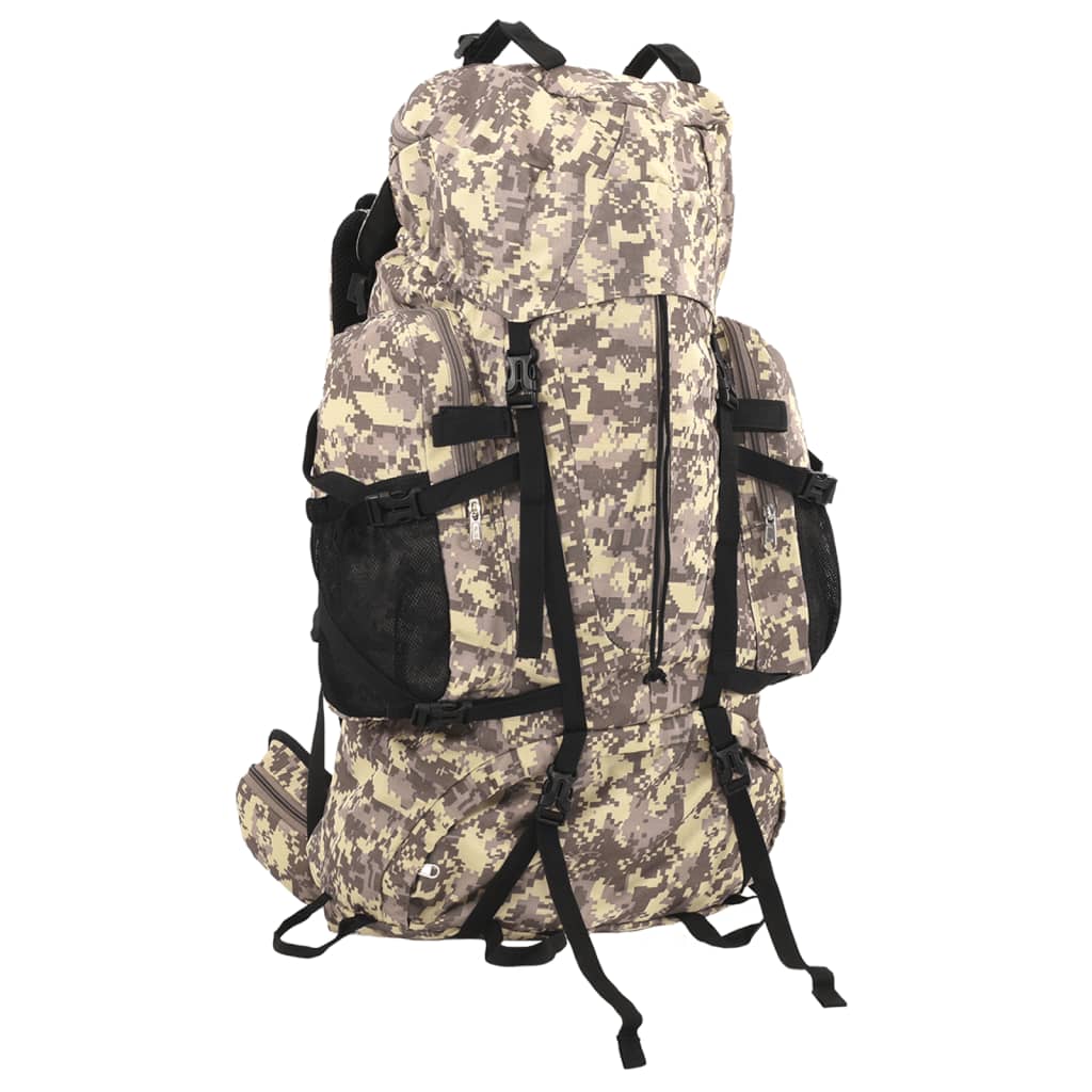 Vidaxl Wanderrucksack 100 l Camouflage Oxford-Stoff Kamelbraun