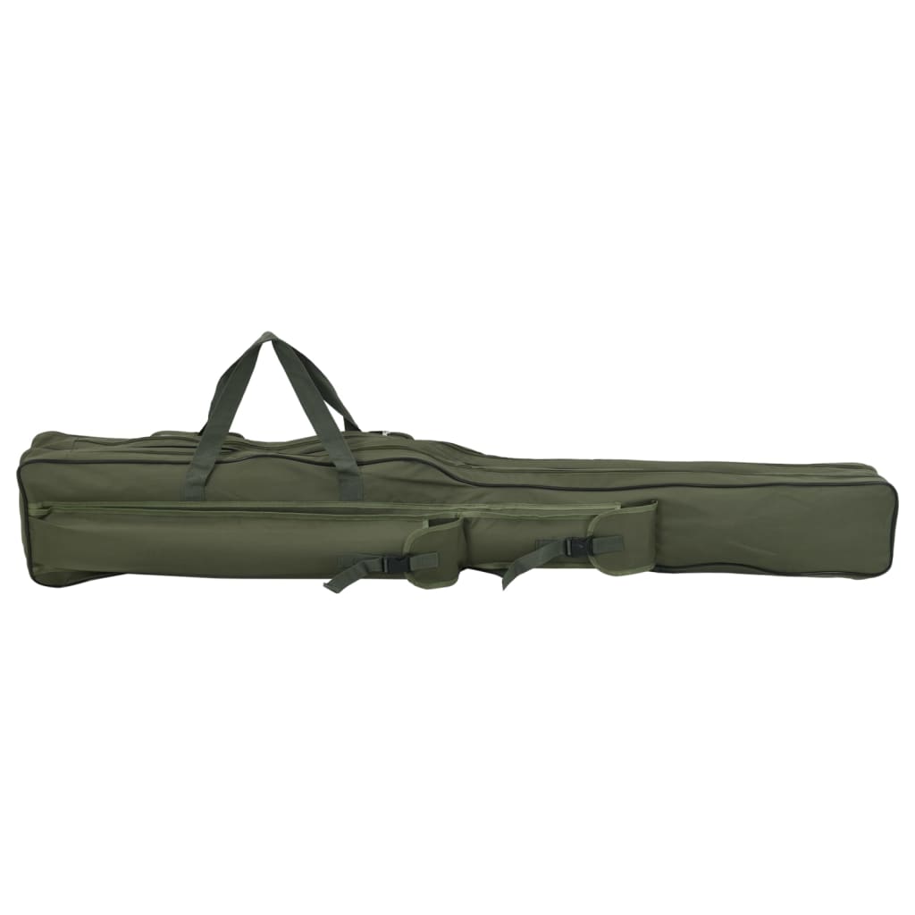 VidaXL Angelrutentasche 160 cm Oxford-Stoff dunkelgrün