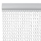 Vidaxx Fliegenvorhangketten 56x202 cm Aluminium