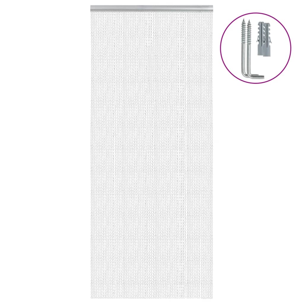 Vidaxx Fliegenvorhangketten 90x212 cm Aluminium