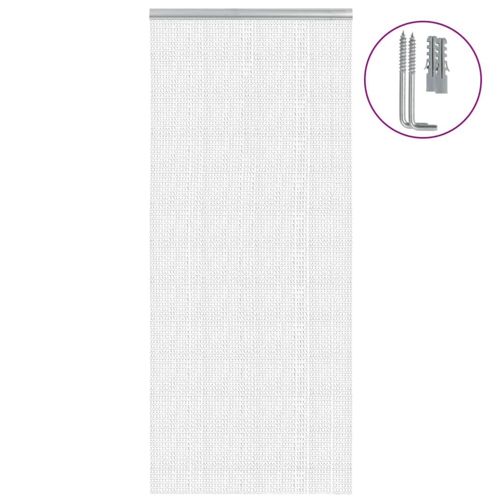 Vidaxx Fliegenvorhangketten 90x220 cm Aluminium