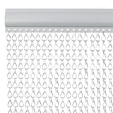 Vidaxx Fliegenvorhangketten 100x200 cm Aluminium