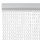 Vidaxx Fliegenvorhangketten 100x226 cm Aluminium