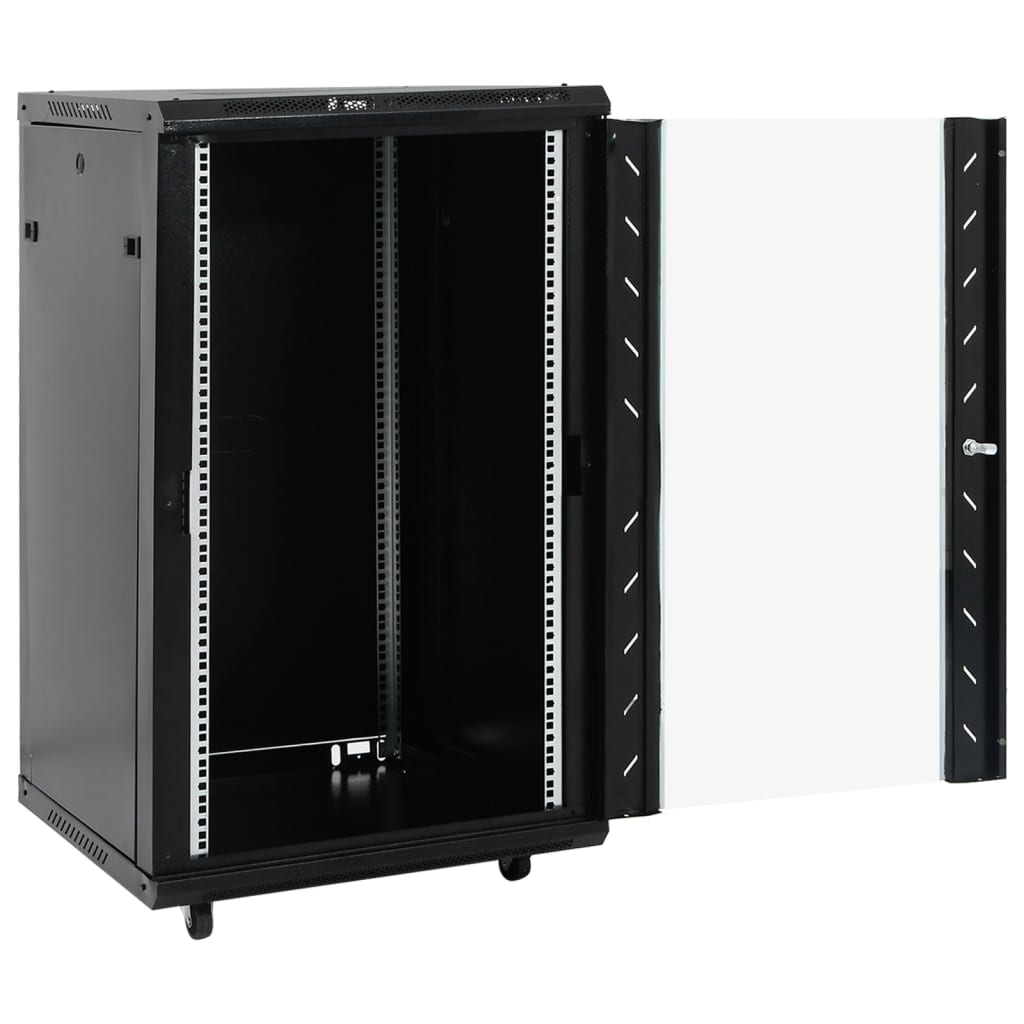 Vidaxxl Netzwerkschrank mit Drehrädern 18h 19 ip20 60x60x100 cm