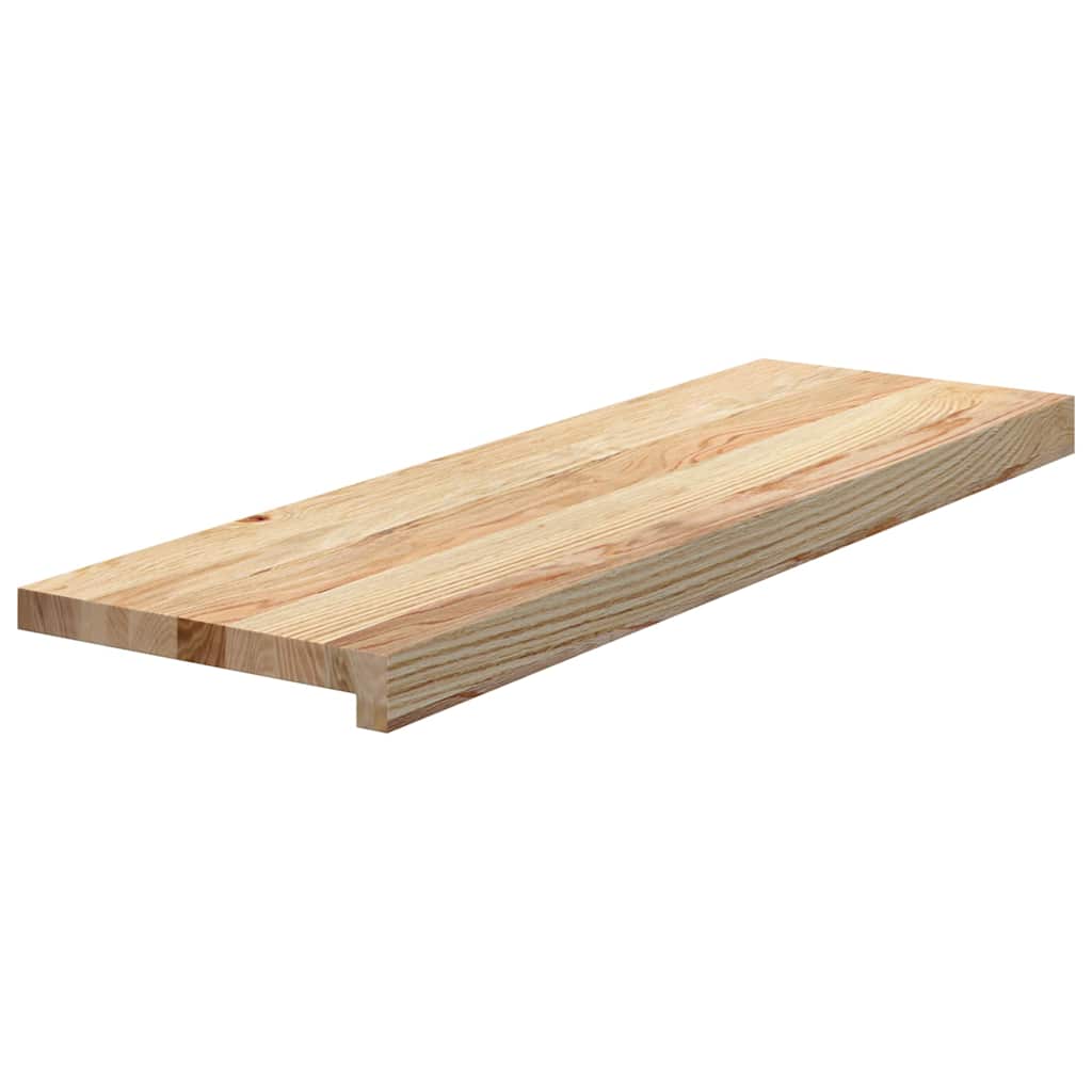Vidaxx Treppenstufen 4 Stück 80x25x2 cm unbehandelte massive Eiche