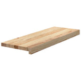 Vidaxx Treppenstufen 8 Stück 70x25x2 cm unbehandelte massive Eiche