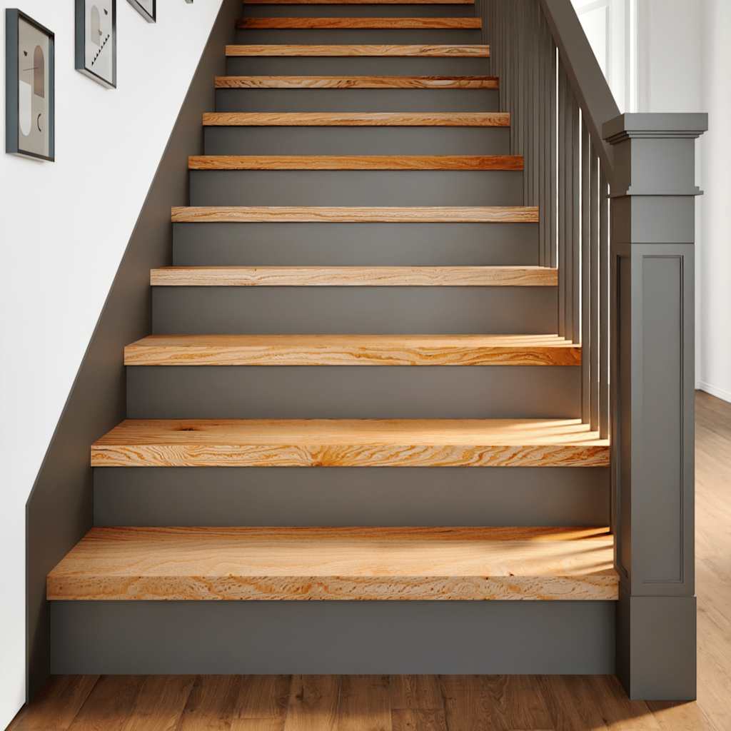Vidaxx Treppenstufen 4 Stk. 100x30x2 cm Eiche massiv hellbraun
