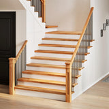 Vidaxx Treppenstufen 4 Stk. 110x30x2 cm Eiche massiv hellbraun