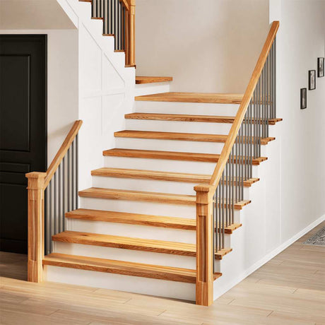 Vidaxx Treppenstufen 4 Stk. 120x30x2 cm Eiche massiv hellbraun