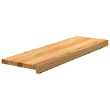 VidaXL Treppenstufen 8 Stk. 80x25x2 cm massive Eiche hellbraun