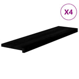 Vidaxx Treppenstufen 4 Stk. 100x25x2 cm massive Eiche dunkelbraun