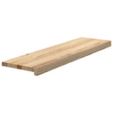 Vidaxx Treppenstufen 2 Stk. 90x25x2 cm unbehandelte massive Eiche