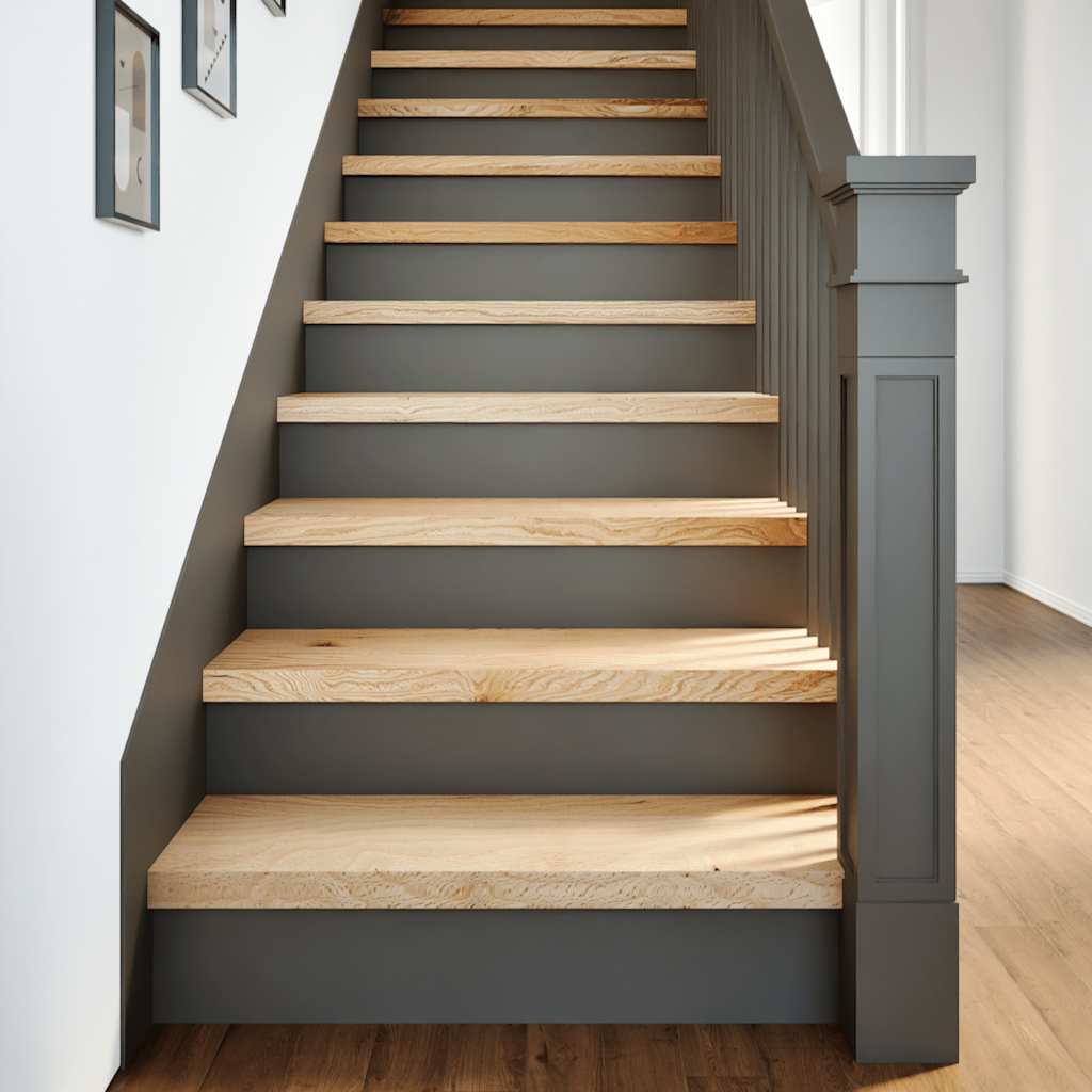 Vidaxl steps 2 st 80x30x2 cm Untreated solid oak