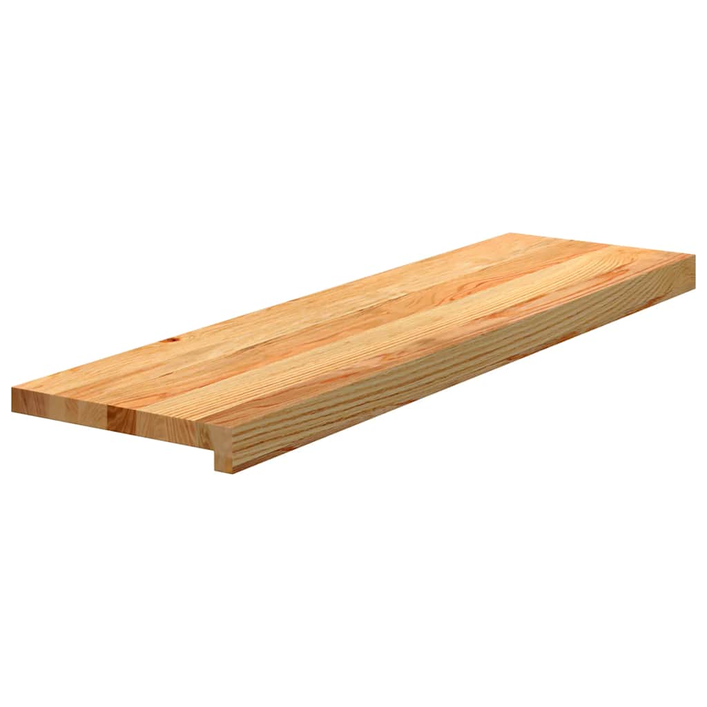 Vidaxx Treppenstufen 2 Stk. 90x25x2 cm Eiche massiv hellbraun
