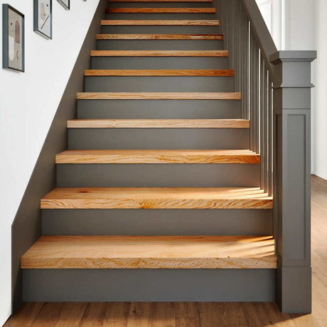 Vidaxx Treppenstufen 2 Stk. 100x25x2 cm Eiche massiv hellbraun