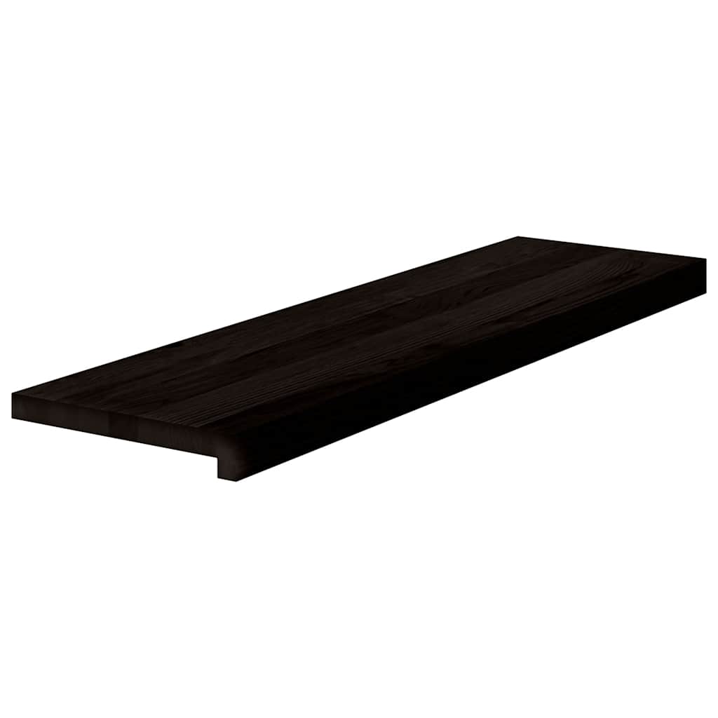 Vidaxx Treppenstufen 2 Stk. 90x30x2 cm massive Eiche dunkelbraun