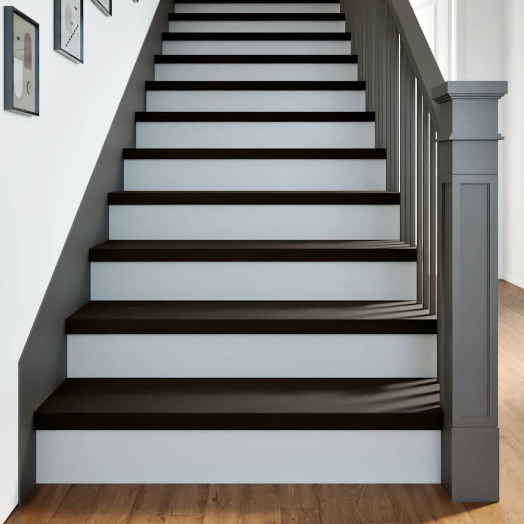 Vidaxx Treppenstufen 2 Stk. 90x30x2 cm massive Eiche dunkelbraun
