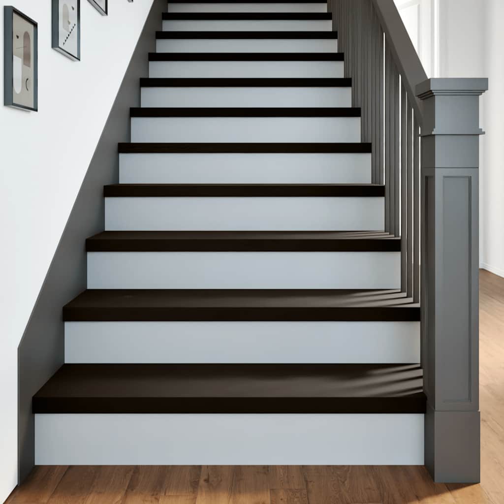 Vidaxx Treppenstufen 2 Stk. 100x30x2 cm massive Eiche dunkelbraun
