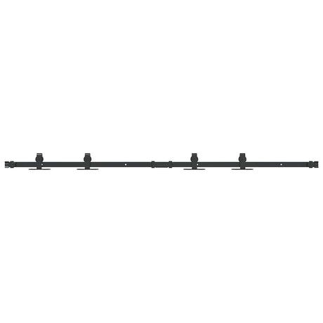 Vidaxx Aufhängeset für Schiebetür 152 cm Kohlenstoffstahl