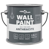 VidaXL Wandfarbe Grau 2,5 l Wanddruck