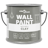 VidaXL Wandfarbe Grau 2,5 l Wanddruck