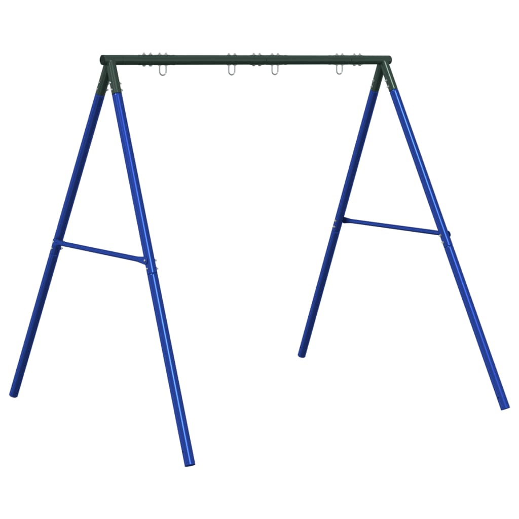 VidaXL rocking frame for outside with 4 hanging hooks steel blue