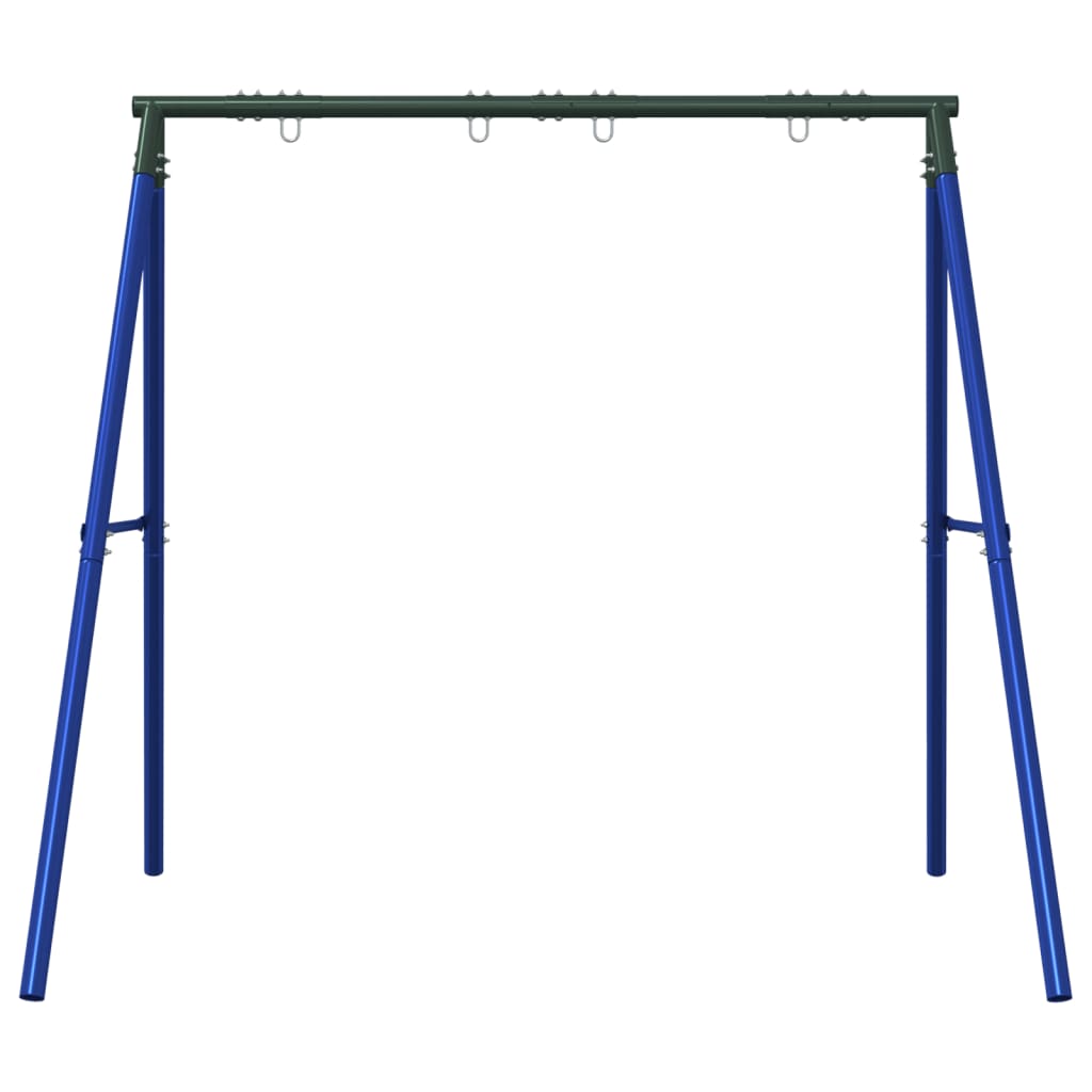 VidaXL rocking frame for outside with 4 hanging hooks steel blue